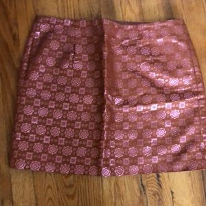 J.Crew skirt rose gold— so pretty